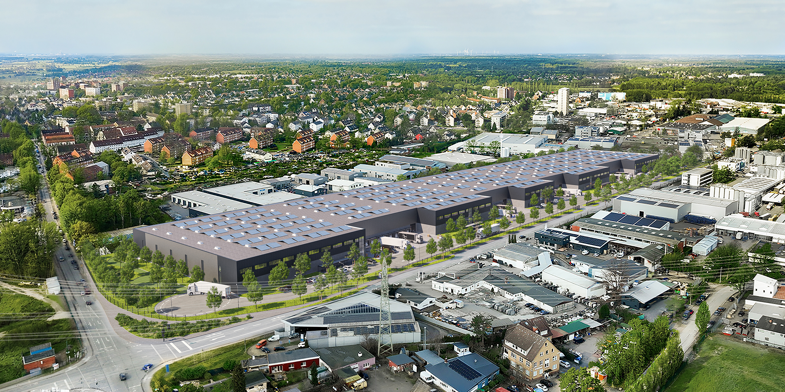 Luftaufnahme Projekt Wedel